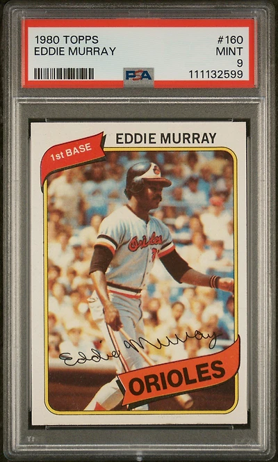 1980 Topps 160 Eddie Murray PSA 9