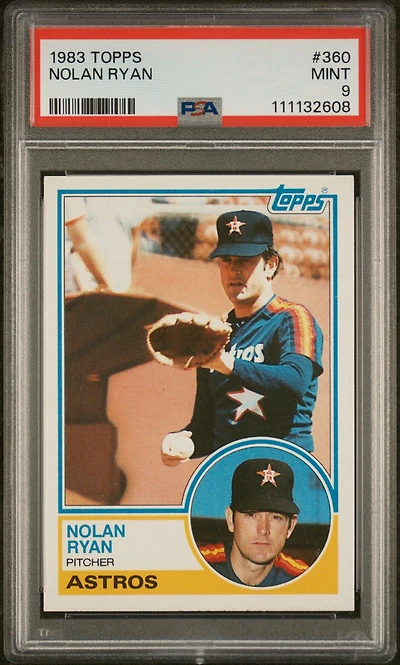 1983 Topps 360 Nolan Ryan PSA 9