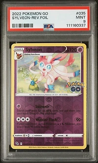 2022 Pokemon Go 035 Sylveon-reverse Foil PSA 9
