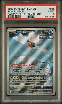 2023 Pokemon Svp En-sv Black Star Promo 066 Iron Bundle Paradox Rift Pokemon Center Elite Trainer Box-iron Valiant PSA