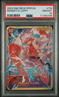 2023 One Piece Op05-awakening Of The New Era 119 Monkey D. Luffy PSA 10
