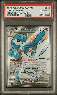 2024 Pokemon Paf En-paldean Fates 217 Gardevoir Ex Shiny Ultra Rare PSA