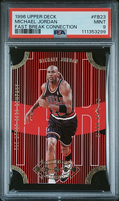 1996 Upper Deck Fast Break Connection Fb23 Michael Jordan PSA 9