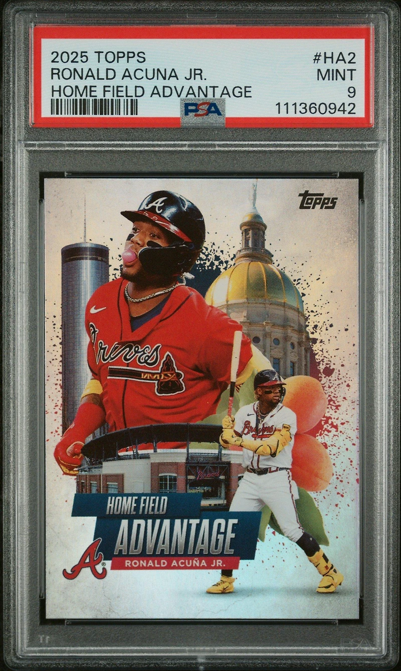 2025 Topps Home Field Advantage Ha2 Ronald Acuna Jr. PSA 9
