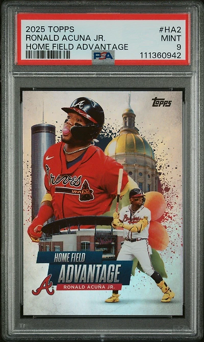 2025 Topps Home Field Advantage Ha2 Ronald Acuna Jr. PSA 9