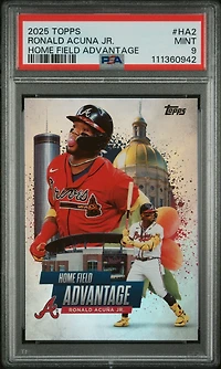 2025 Topps Home Field Advantage Ha2 Ronald Acuna Jr. PSA 9