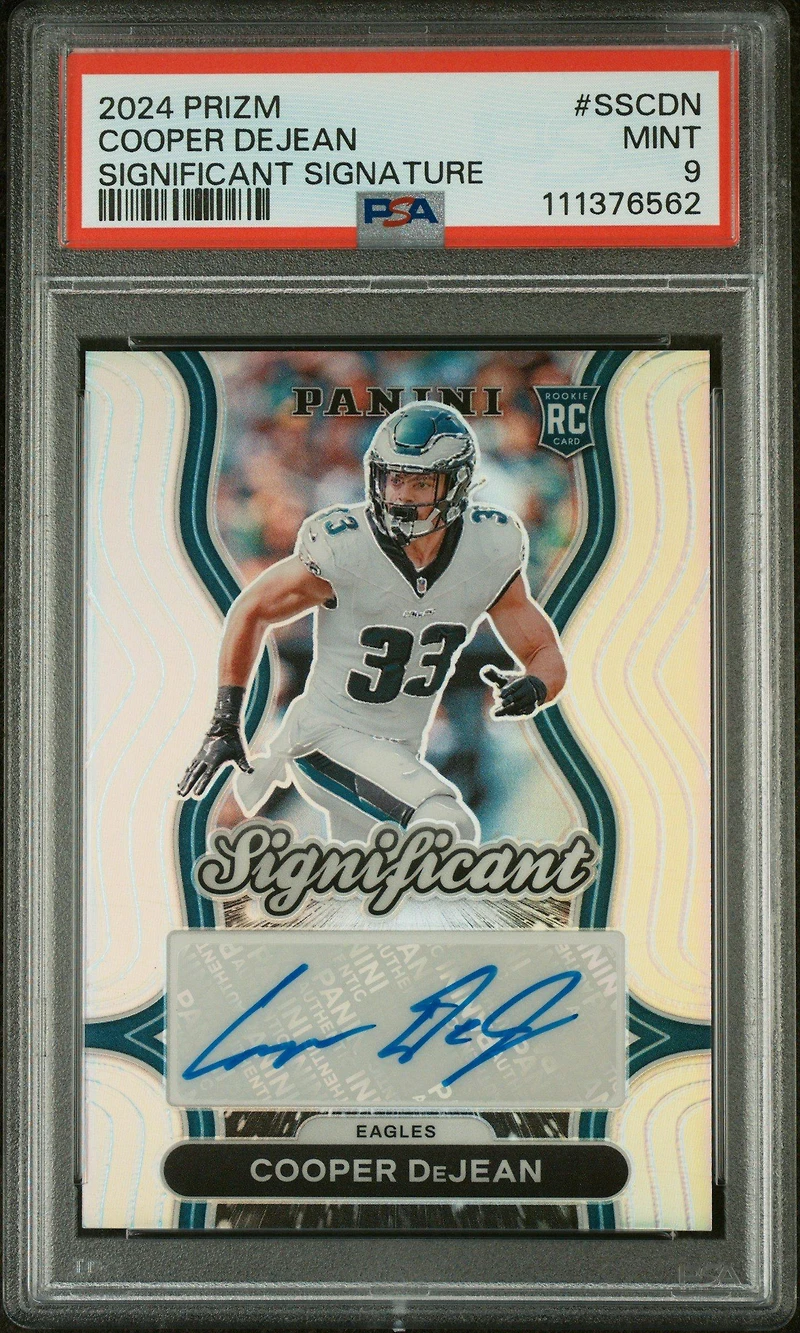 2024 Panini Prizm Significant Signatures Sscdn Cooper Dejean PSA 9