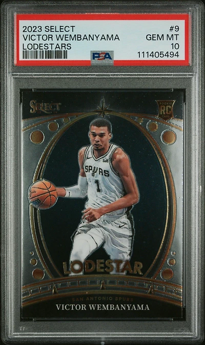 2023 Panini Select Lodestars 9 Victor Wembanyama PSA