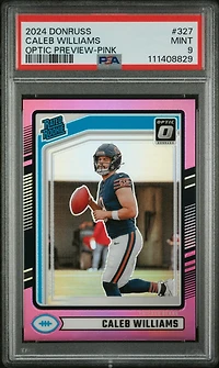 2024 Panini Donruss 327 Caleb Williams Optic Preview- PSA