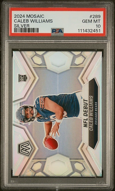 2024 Panini Mosaic 289 Caleb Williams Silver PSA 10