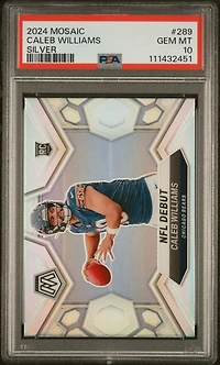2024 Panini Mosaic 289 Caleb Williams Silver PSA 10