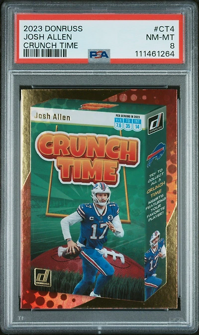 2023 Panini Donruss Crunch Time Ct4 Josh Allen PSA