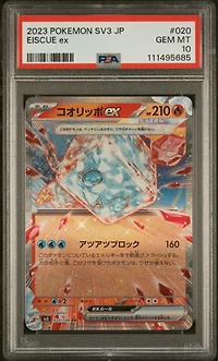 2023 Pokemon Japanese Sv3-ruler Of The Black Flame 020 Eiscue Ex PSA 10