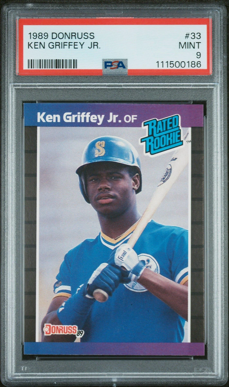 1989 Donruss 33 Ken Griffey Jr. PSA 9