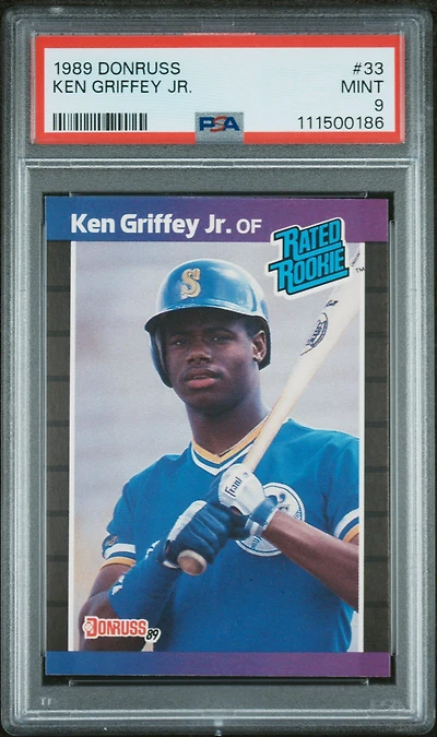 1989 Donruss 33 Ken Griffey Jr. PSA 9