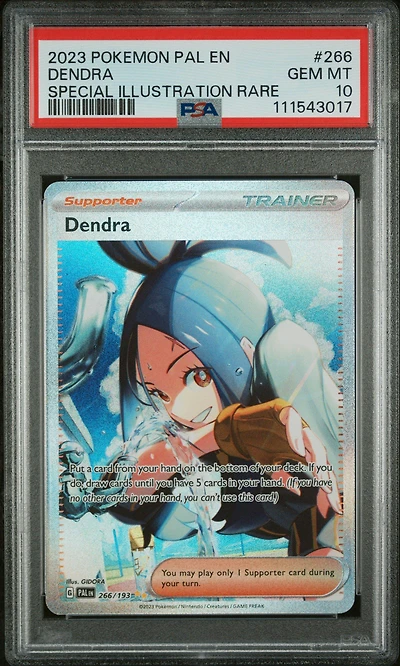 2023 Pokemon Pal En-paldea Evolved 266 Dendra Special Illustration Rare PSA 10