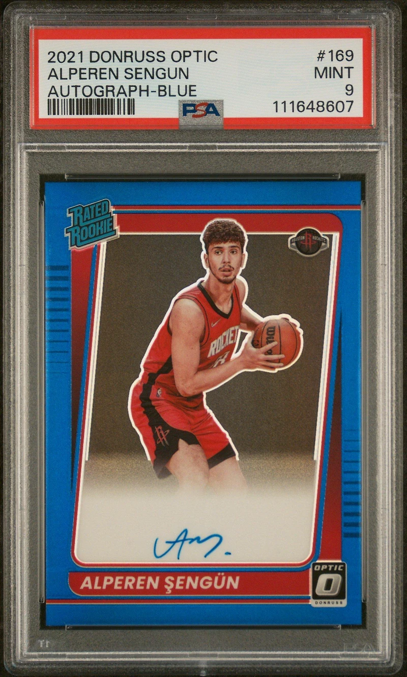2021 Panini Donruss Optic 169 Alperen Sengun Autograph-blue PSA 9