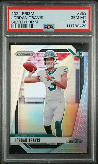 2024 Panini Prizm 359 Jordan Travis Silver Prizm PSA 10