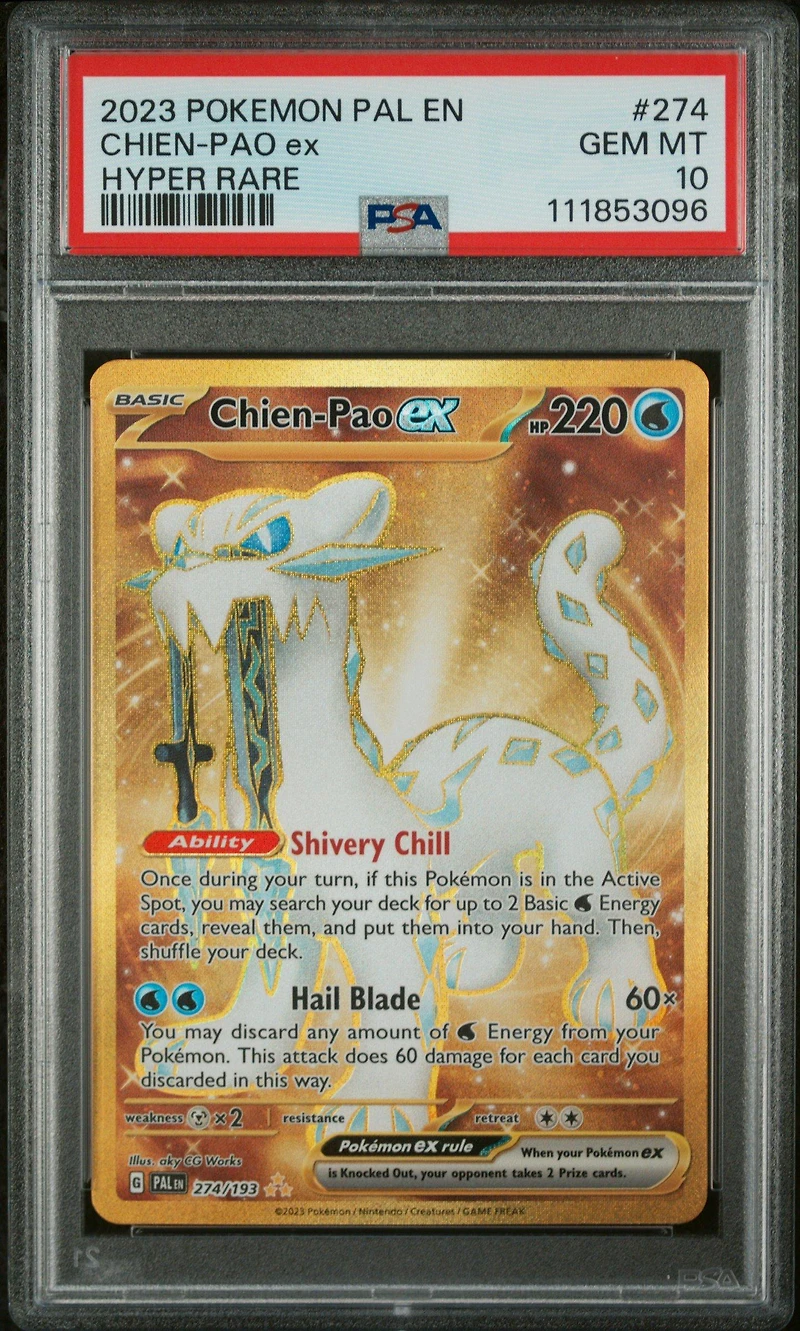 2023 Pokemon Pal En-paldea Evolved 274 Chien-pao Ex Hyper Rare PSA