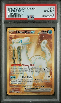 2023 Pokemon Pal En-paldea Evolved 274 Chien-pao Ex Hyper Rare PSA