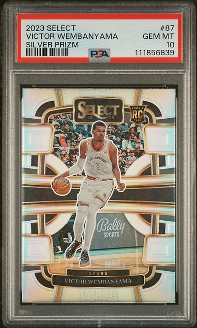 2023 Panini Select Victor Wembanyama Silver Prizm PSA