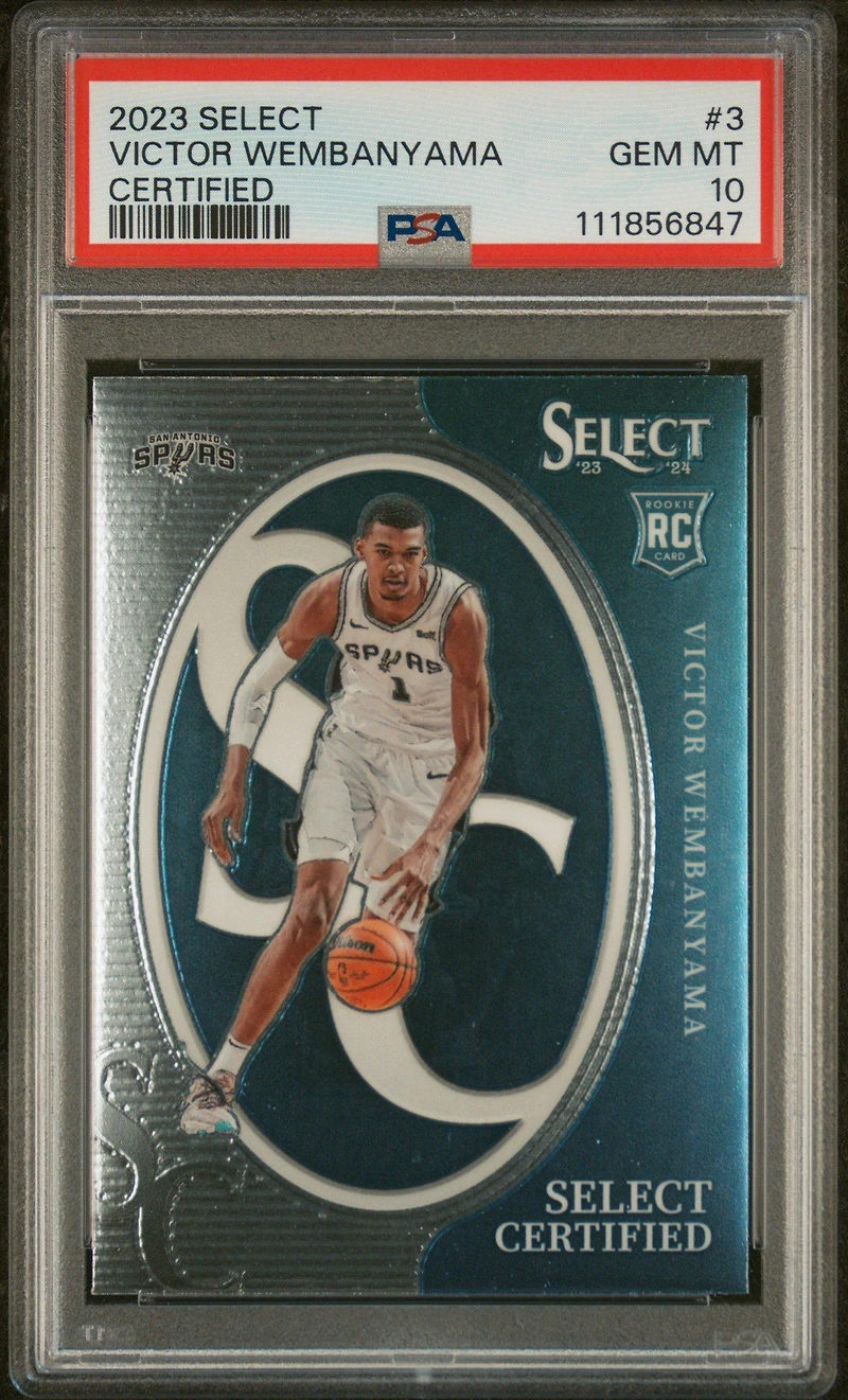 2023 Panini Select Select Certified 3 Victor Wembanyama PSA 10