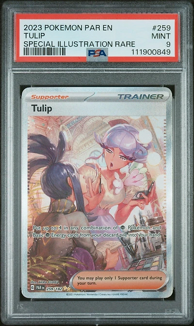 2023 Pokemon Par En-paradox Rift 259 Tulip Special Illustration Rare PSA