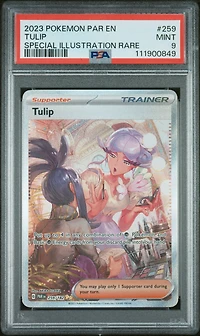 2023 Pokemon Par En-paradox Rift 259 Tulip Special Illustration Rare PSA