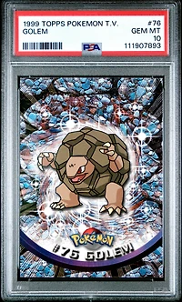 1999 Topps Pokemon Tv 76 Golem PSA 10