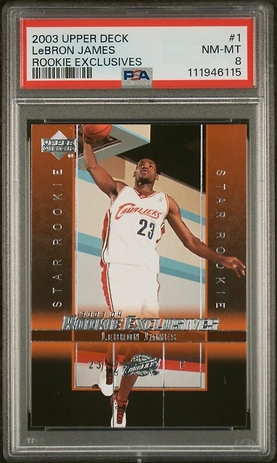2003 Upper Deck Rookie Exclusives 1 Lebron James PSA