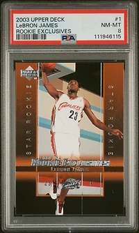 2003 Upper Deck Rookie Exclusives 1 Lebron James PSA
