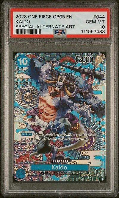 2023 One Piece Op05-awakening Of The New Era 044 Kaido Special Alternate Art PSA 10