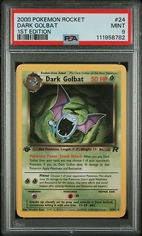 2000 Pokemon Rocket 24 Dark Golbat 1st Edition PSA