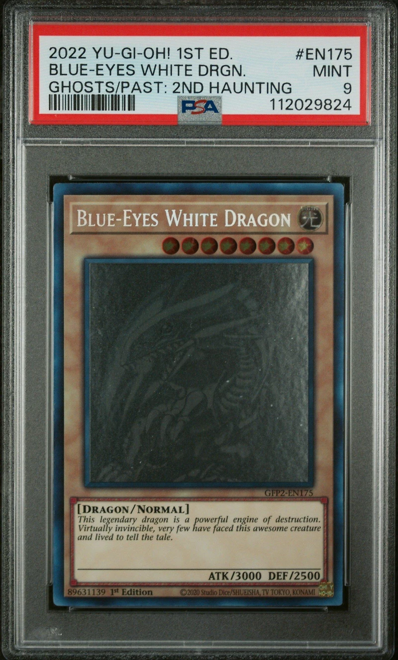 2022 Yu-gi-oh! Gfp2-ghosts From The Past: The 2nd Haunting En175 Blue-eyes White Dragon 1st Edition PSA