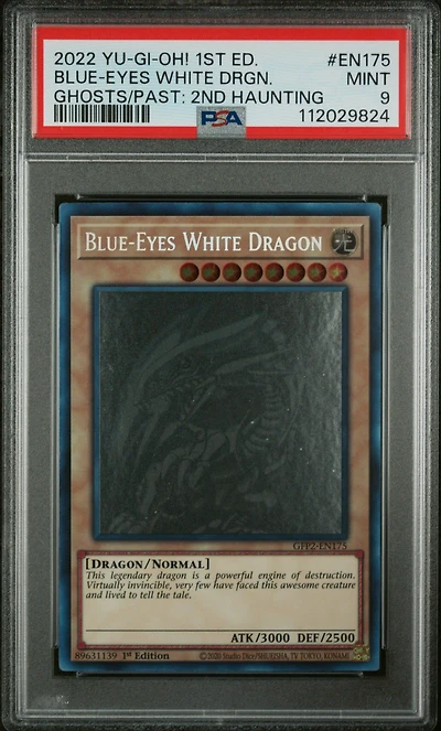 2022 Yu-gi-oh! Gfp2-ghosts From The Past: The 2nd Haunting En175 Blue-eyes White Dragon 1st Edition PSA