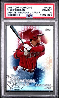 2018 Topps Chrome Update An International Affair Ia-so Shohei Ohtani PSA 10