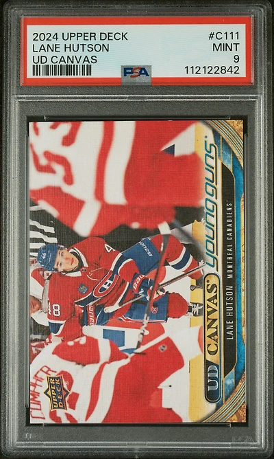 2024 Upper Deck Ud Canvas C111 Lane Hutson PSA 9