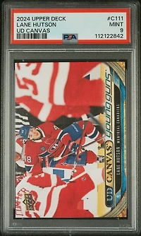 2024 Upper Deck Ud Canvas C111 Lane Hutson PSA 9