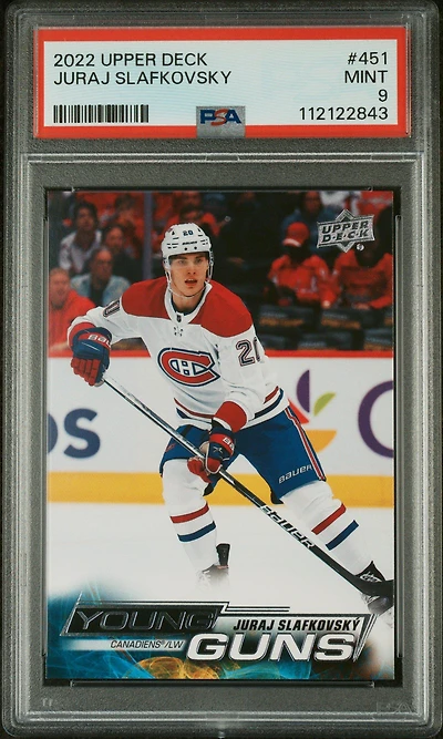 2022 Upper Deck 451 Juraj Slafkovsky PSA 9