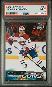 2022 Upper Deck 451 Juraj Slafkovsky PSA 9