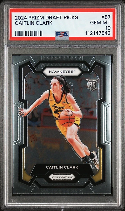 2024 Panini Prizm Draft Picks 57 Caitlin Clark PSA 10
