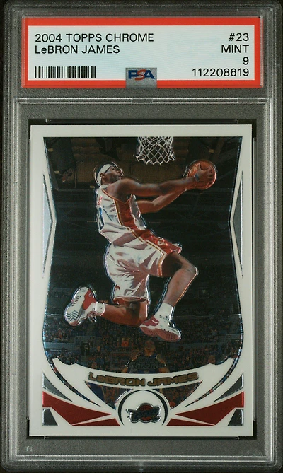 2004 Topps Chrome 23 Lebron James PSA
