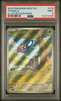 2023 Pokemon Mew En-151 178 Tangela Illustration Rare PSA
