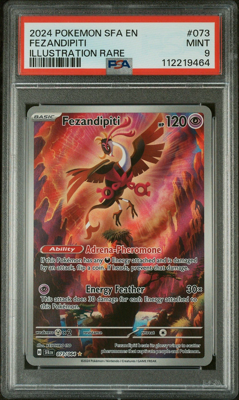 2024 Pokemon Sfa En-shrouded Fable 073 Fezandipiti Illustration Rare PSA 9