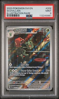 2023 Pokemon Svi En-scarlet & Violet 202 Scovillain Illustration Rare PSA 9