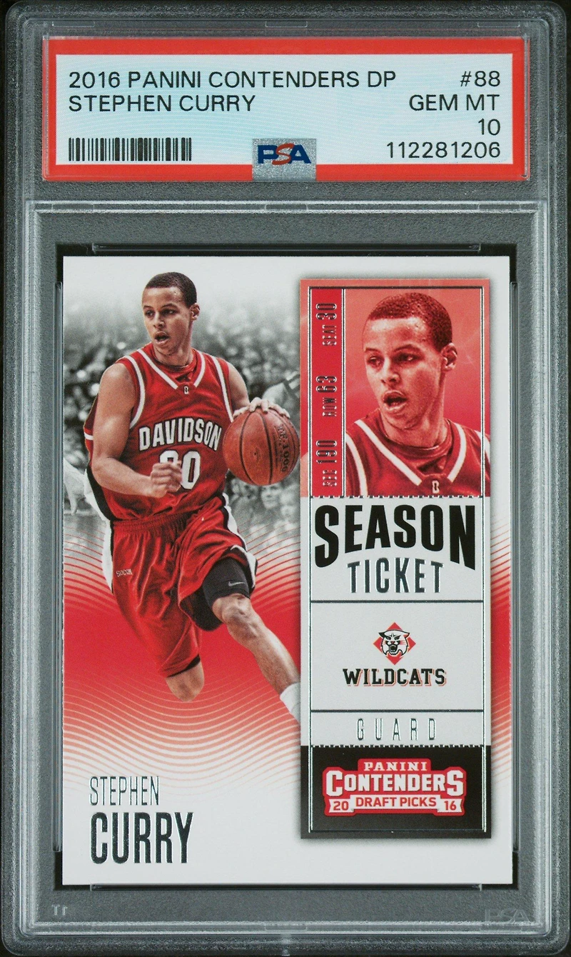 2016 Panini Contenders Draft Picks 88 Stephen Curry PSA 10