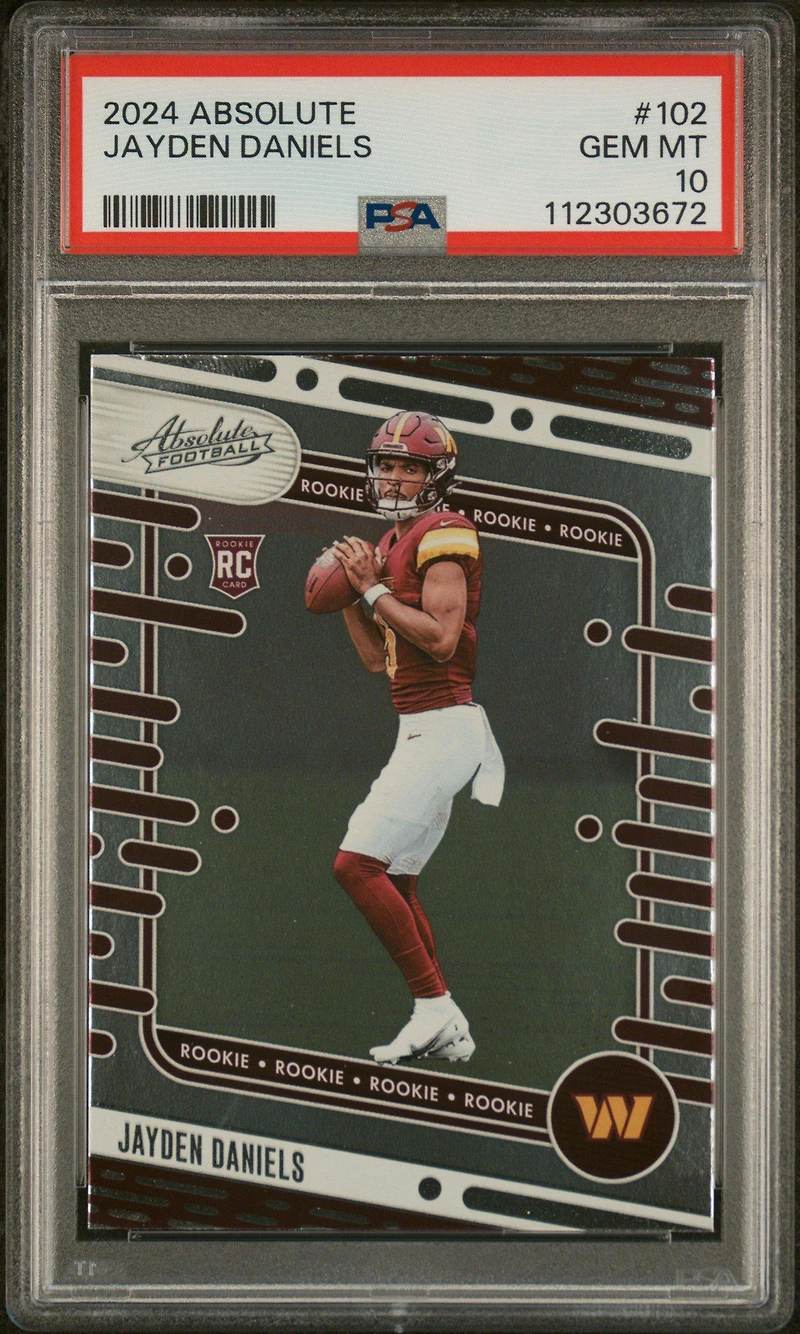 2024 Panini Absolute 102 Jayden Daniels PSA 10