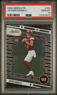 2024 Panini Absolute 102 Jayden Daniels PSA 10