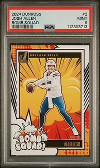 2024 Panini Donruss Bomb Squad 2 Josh Allen PSA 9