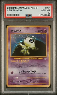 2000 Pokemon Japanese Neo 3 251 Celebi-holo PSA